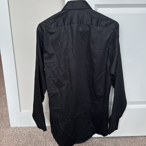 Geoffrey Beene Black Fitted Dress Shirt - Picture 3 of 4
